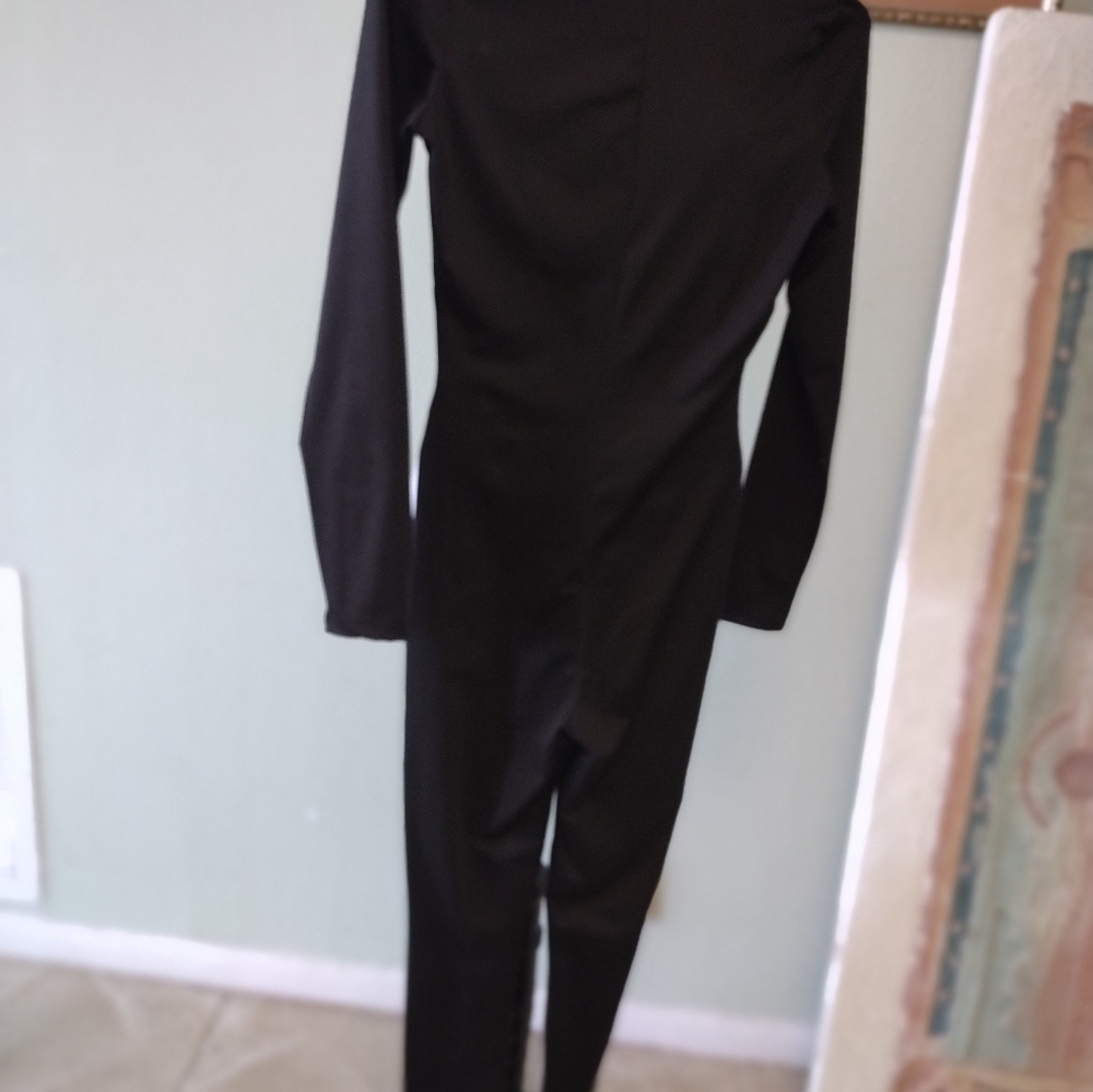 Dare Me Long Sleeve Black Jumpsuit Size M - Picture 4 of 4